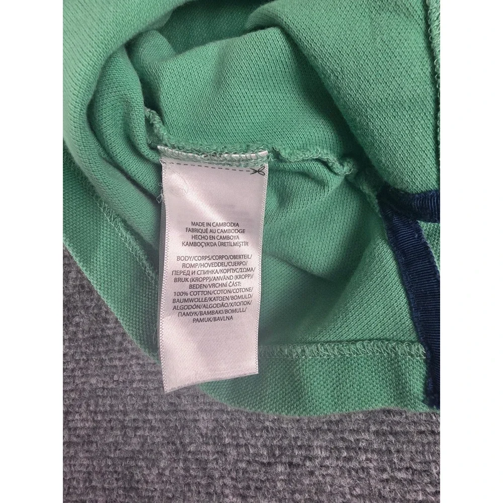 Polo Ralph Lauren Mens Green Triple Pony Custom Slim Fit‎ Polo Shirt Sz L Preppy